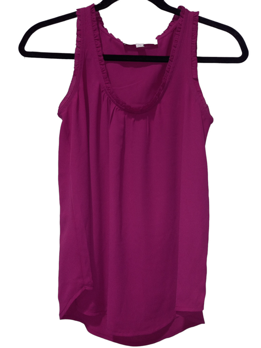 Purple Blouse Sleeveless Loft, Size Xxs