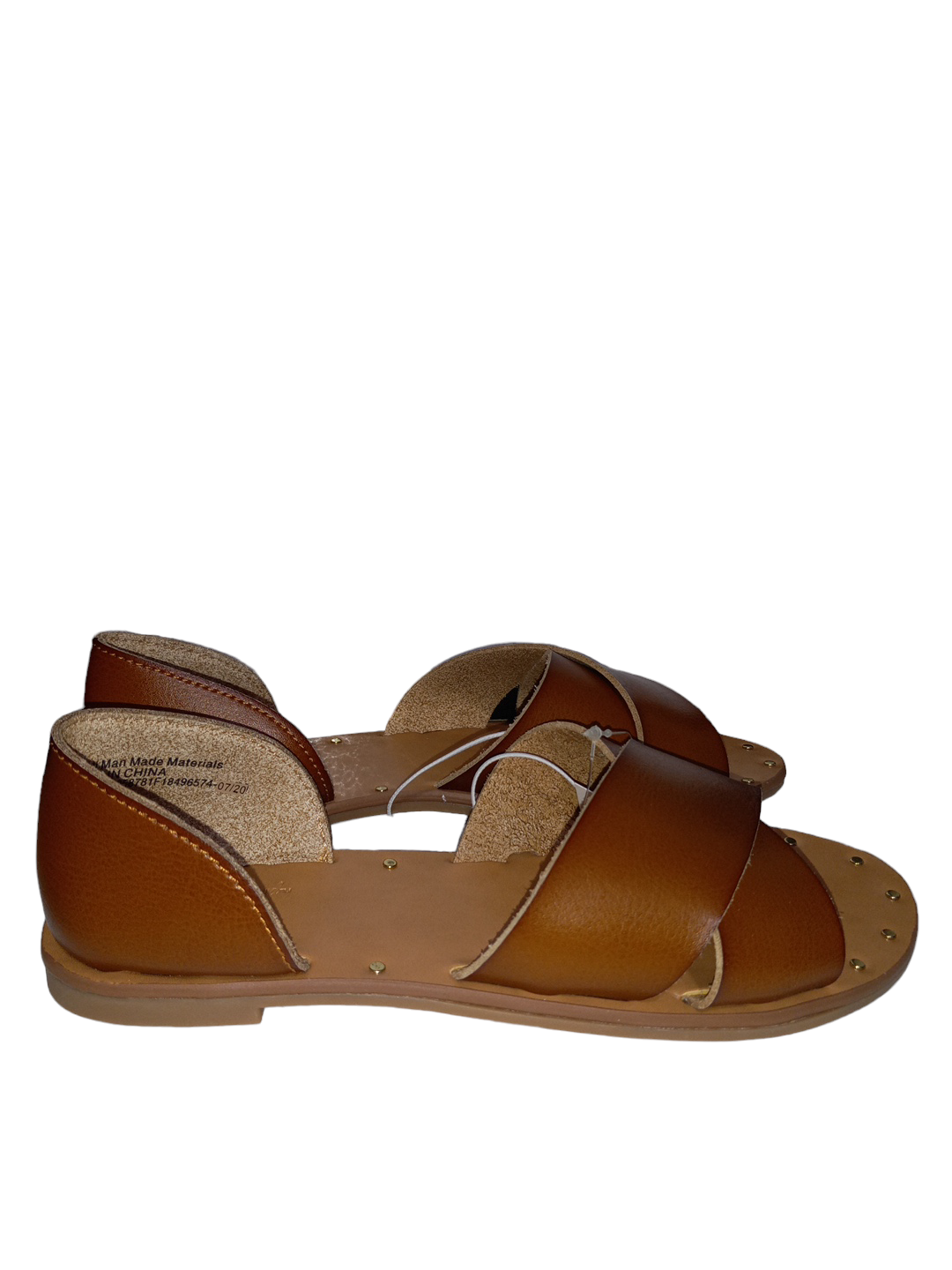 Brown Sandals Flats Universal Thread, Size 6