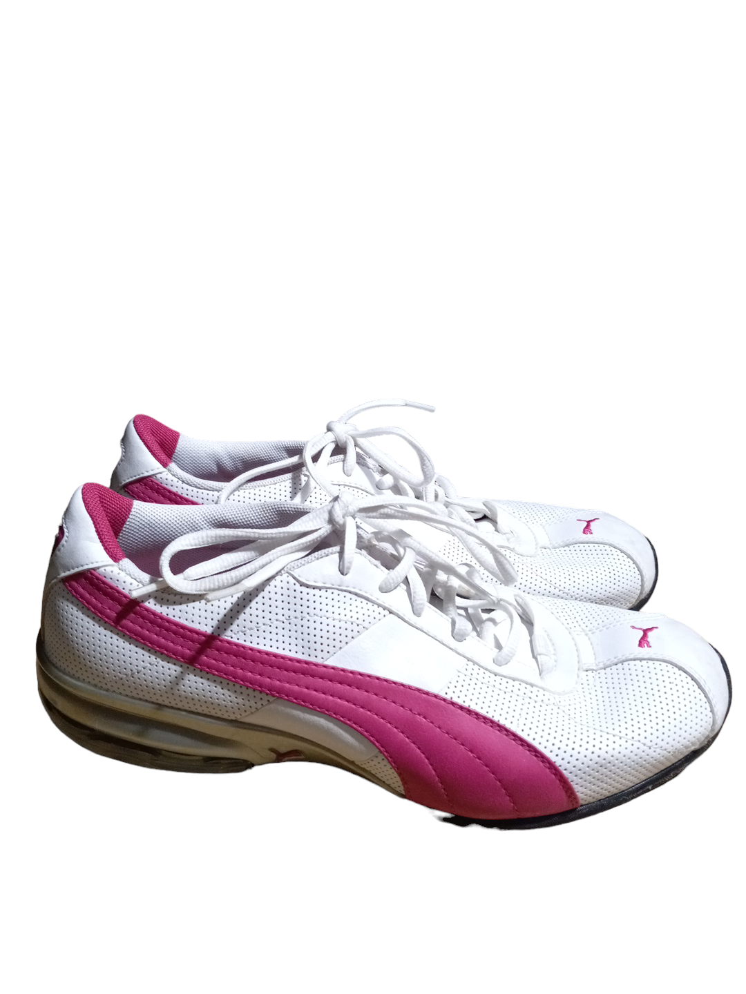 Pink & White Shoes Athletic Puma, Size 10