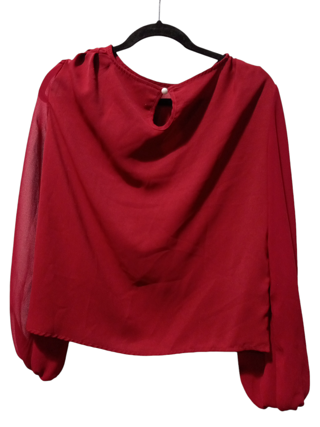 Blouse Long Sleeve By Shein In Red, Size: S