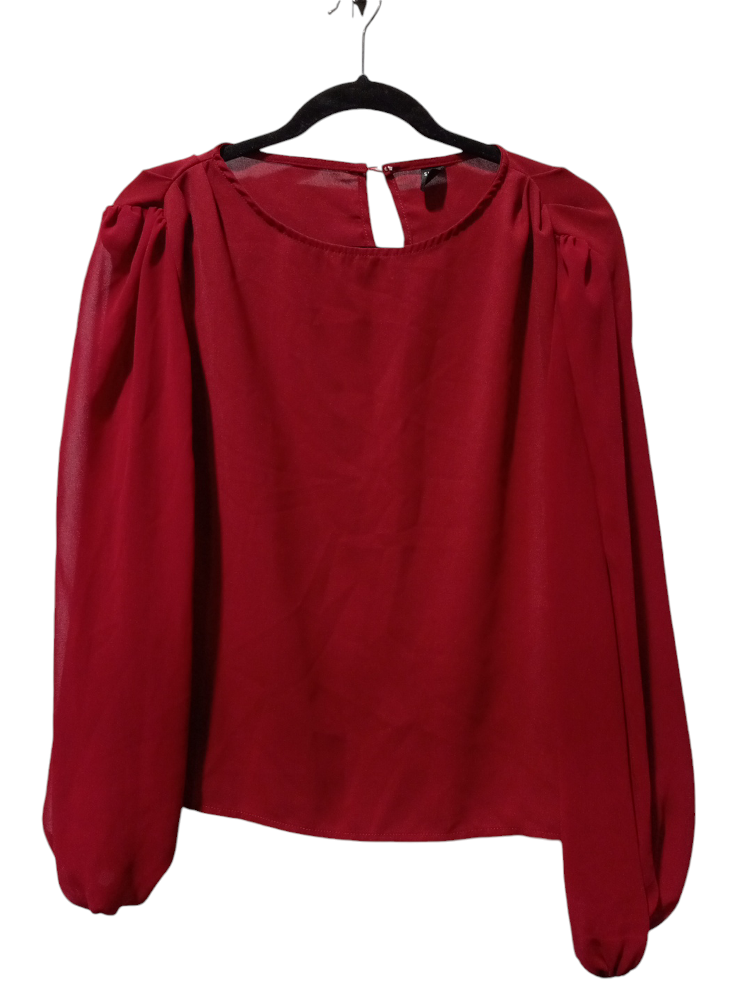 Blouse Long Sleeve By Shein In Red, Size: S