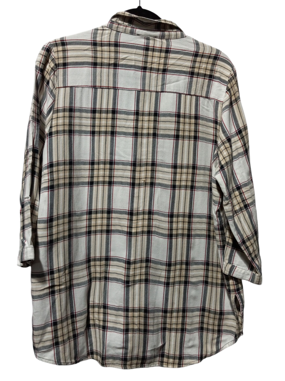 Top Long Sleeve By Limited In Plaid Pattern, Size: Xl