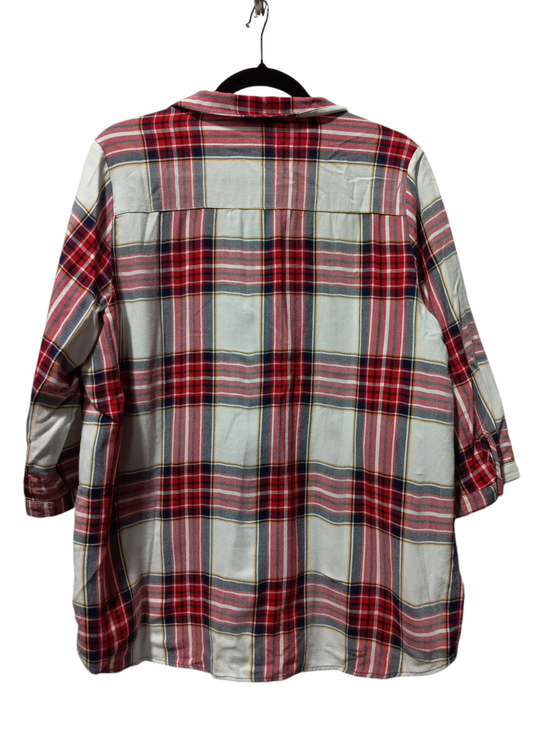 Top Long Sleeve By Limited In Plaid Pattern, Size: Xl