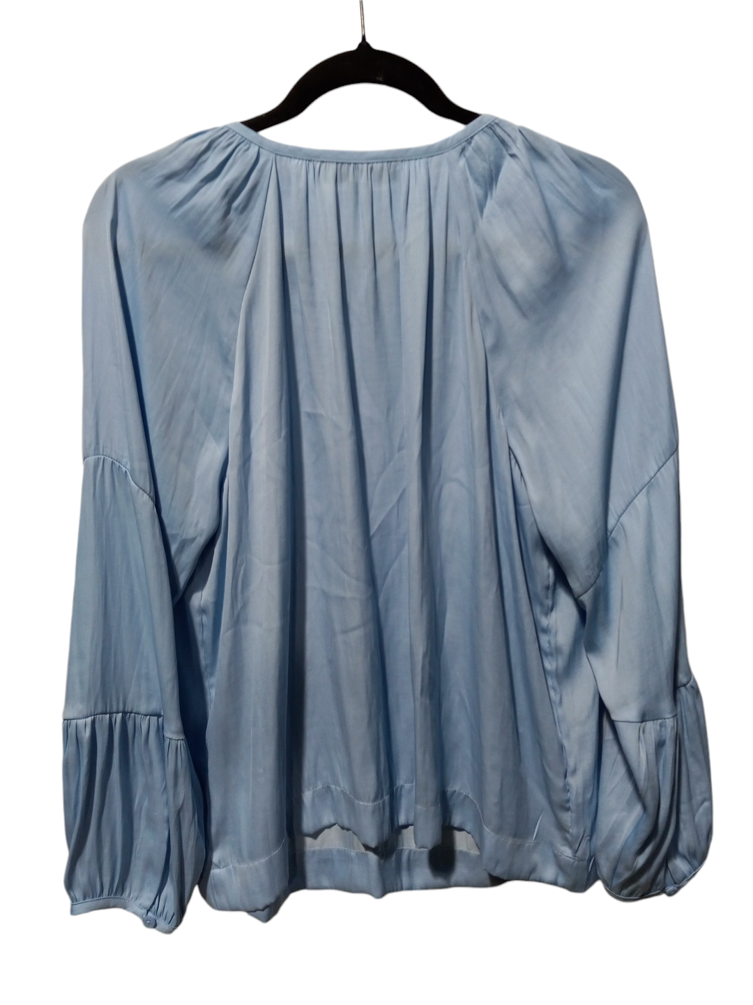 Blouse Long Sleeve By Loft In Blue, Size: M