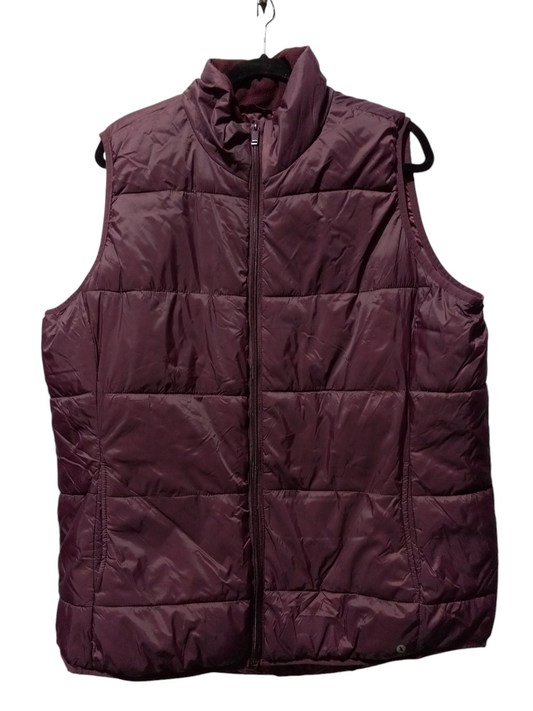 Vest Puffer & Quilted By Xersion In Purple, Size: 2x