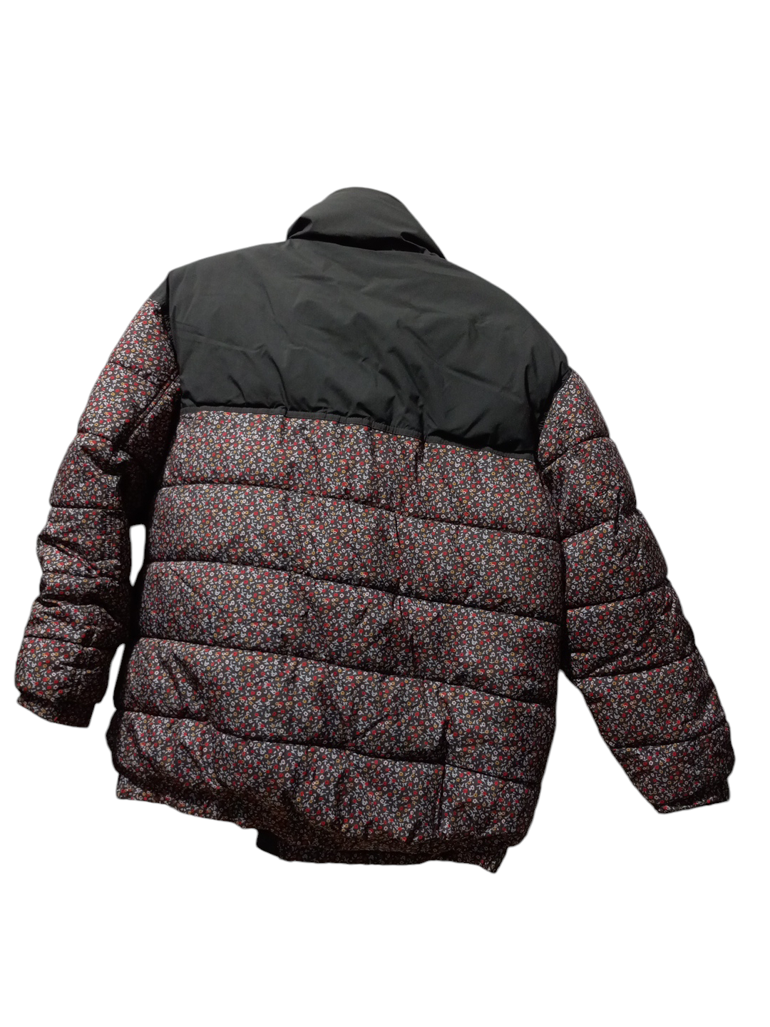 Jacket Puffer & Quilted By Universal Thread In Floral Print, Size: L