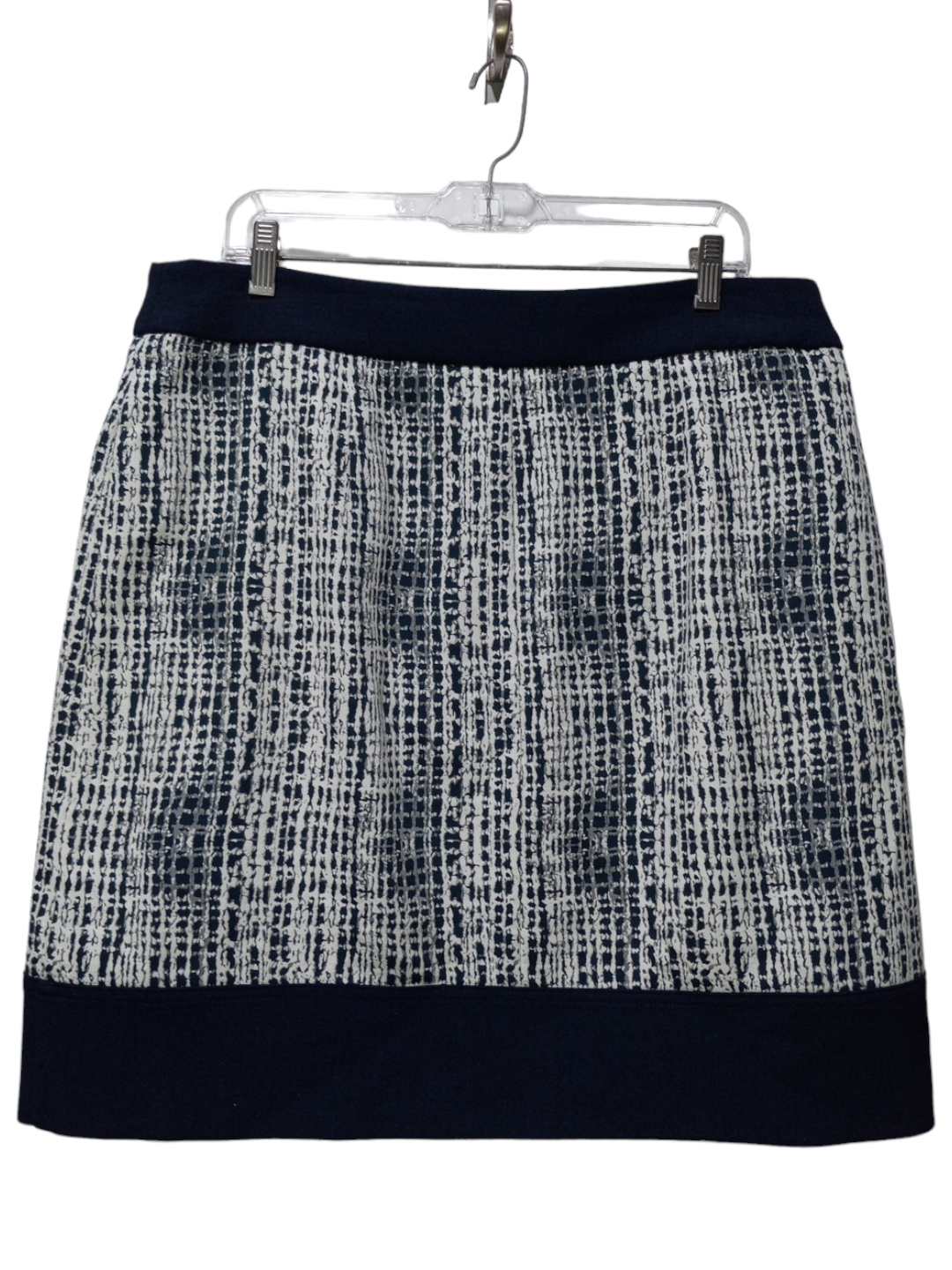 Blue & White Skirt Midi Jones New York, Size 12