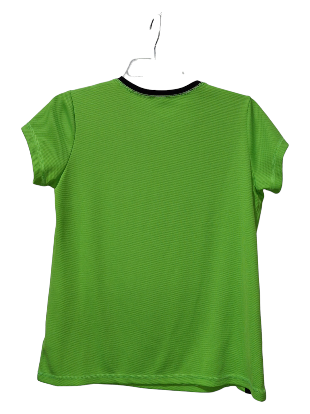 Black & Green Athletic Top Short Sleeve Made For Life, Size Petite   S