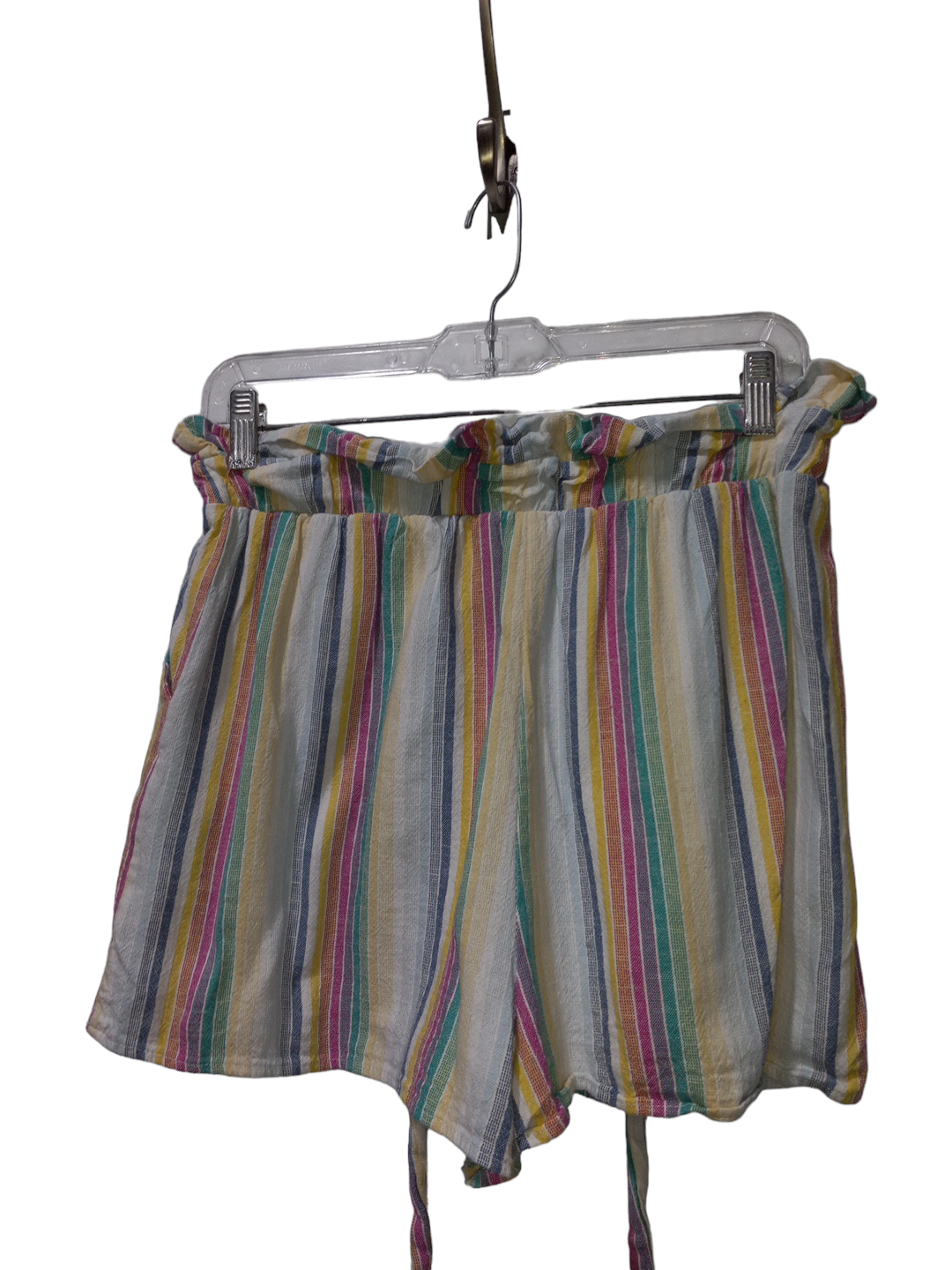 Striped Pattern Shorts Set Hummingbird, Size M