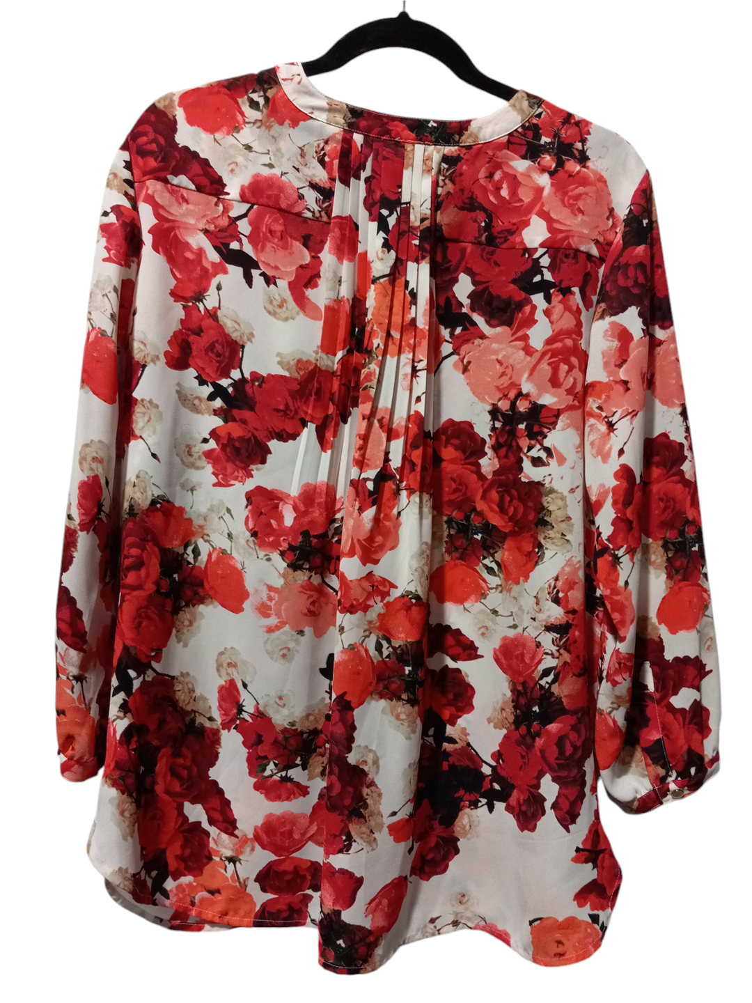 Blouse Long Sleeve By Jm Collections In Floral Print, Size: L