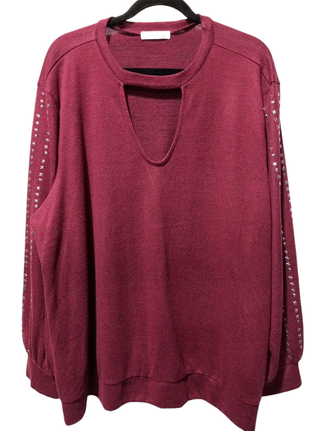 Top Long Sleeve By 89th And Madison In Purple, Size: 3x