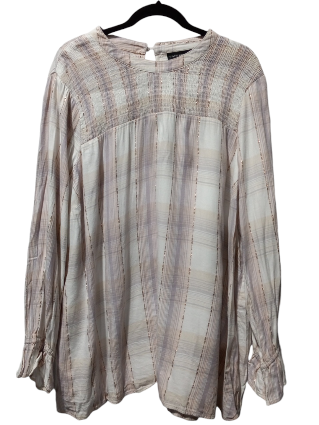 Top Long Sleeve By Lane Bryant In Striped Pattern, Size: 3x