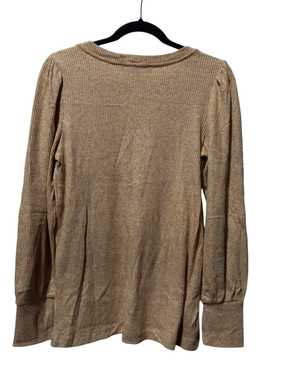 Top Long Sleeve By Loft In Tan, Size: M