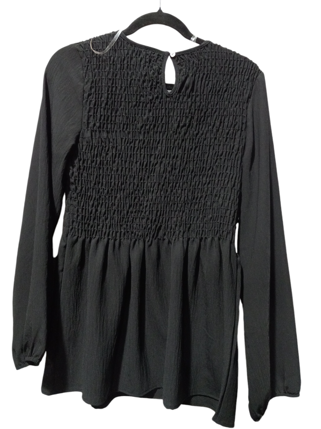 Blouse Long Sleeve By Vanilla Bay In Black, Size: L