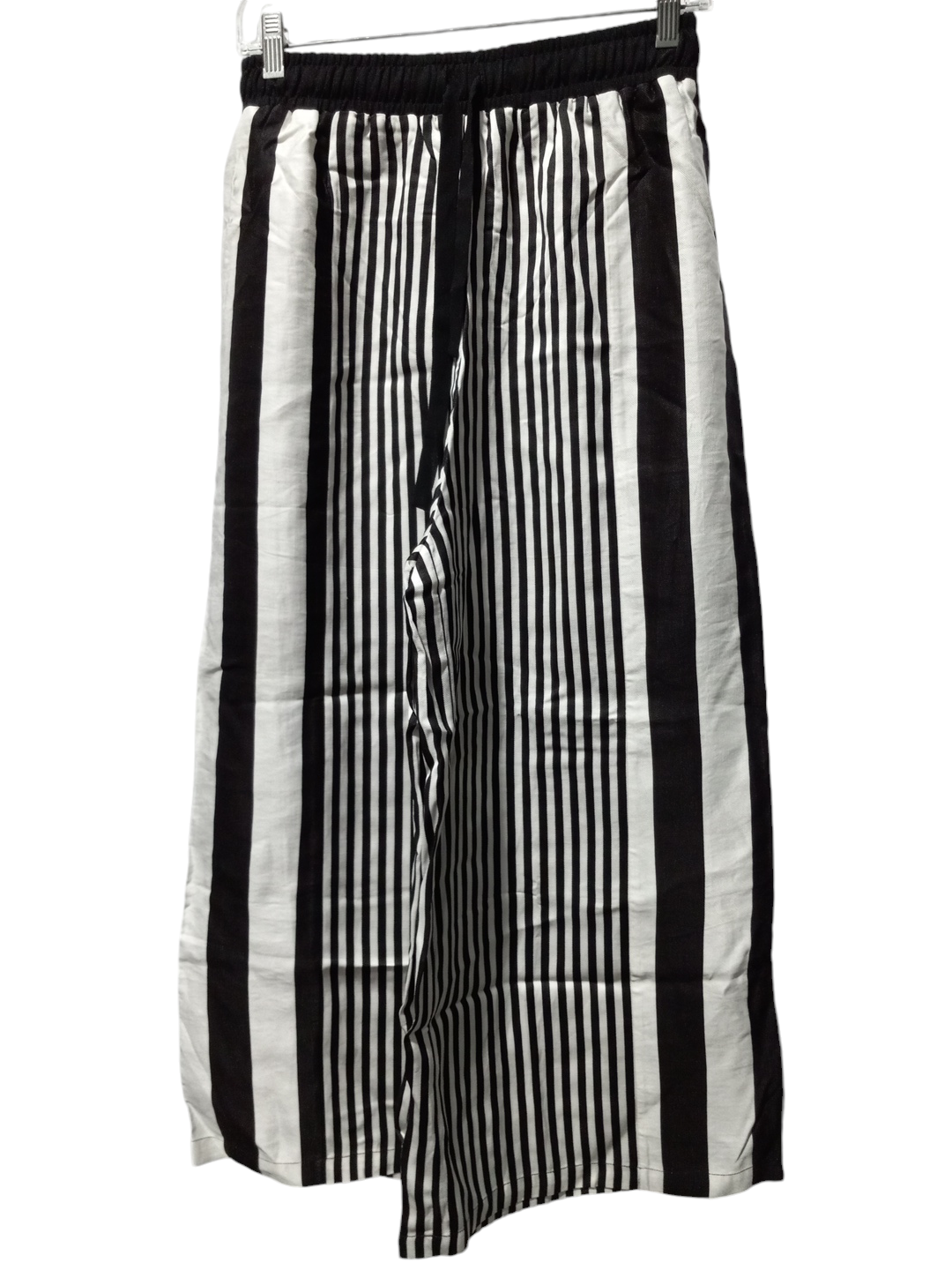 Pants Wide Leg By The Native One In Black & White, Size: 10