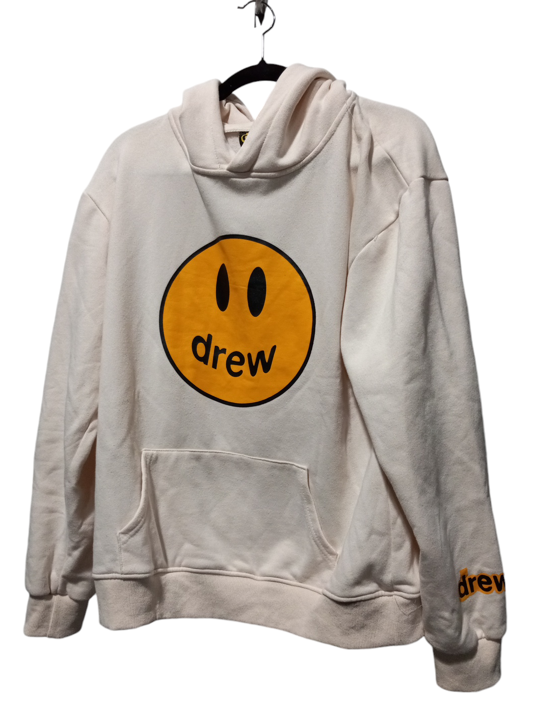 Sweatshirt Hoodie By Clothes Mentor In Cream, Size: L