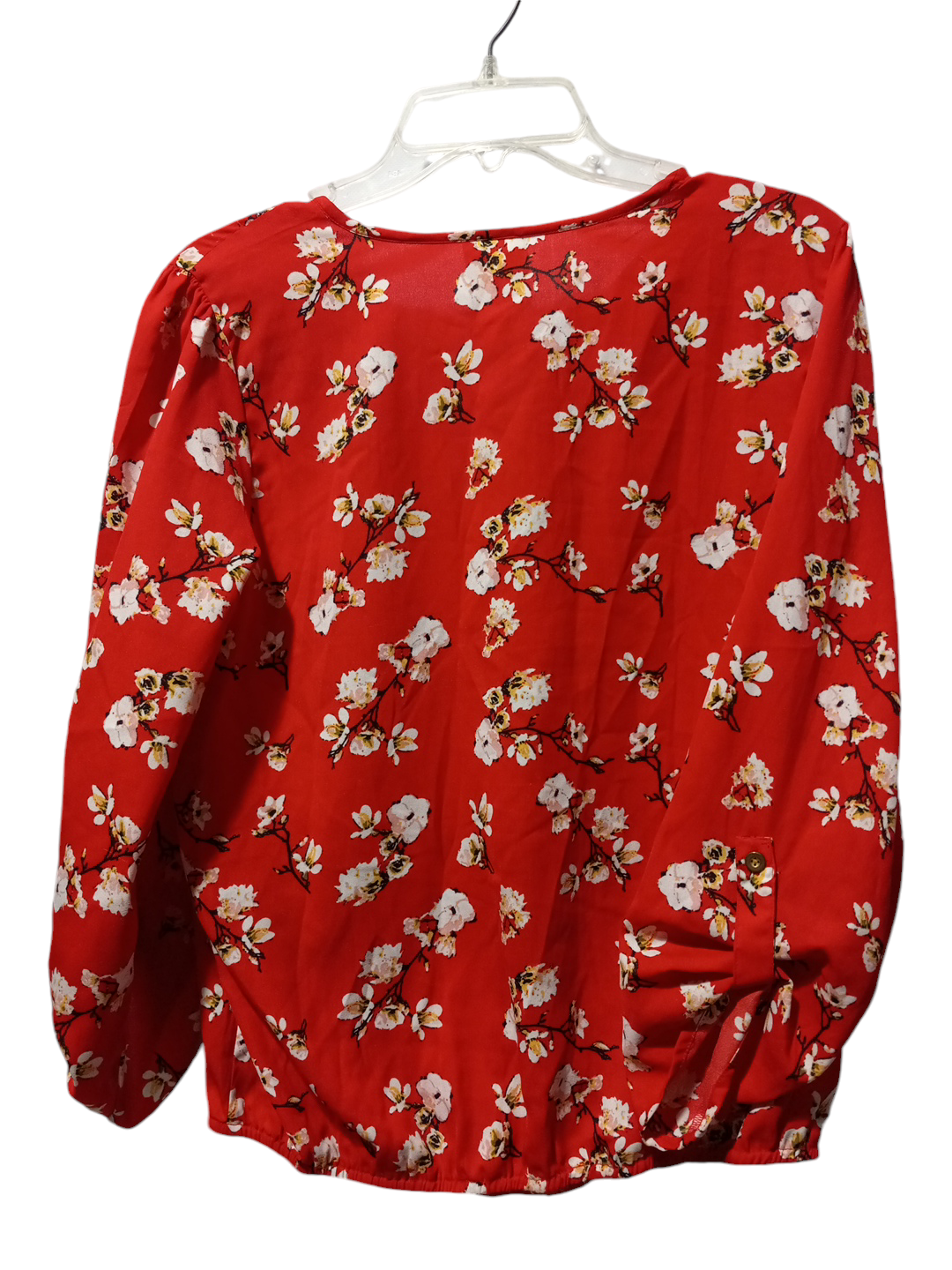 Blouse Long Sleeve By Clothes Mentor In Floral Print, Size: L