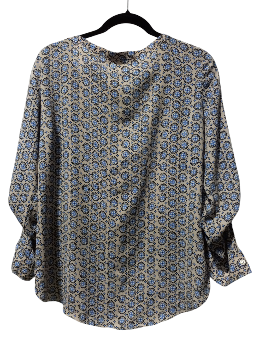 Blouse Long Sleeve By Loft In Multi-colored, Size: S