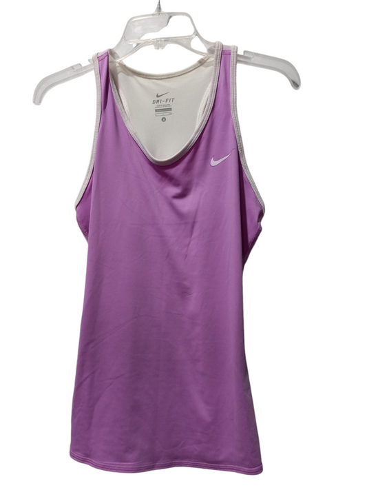 Athletic Tank Top By Nike Apparel In Purple, Size: S