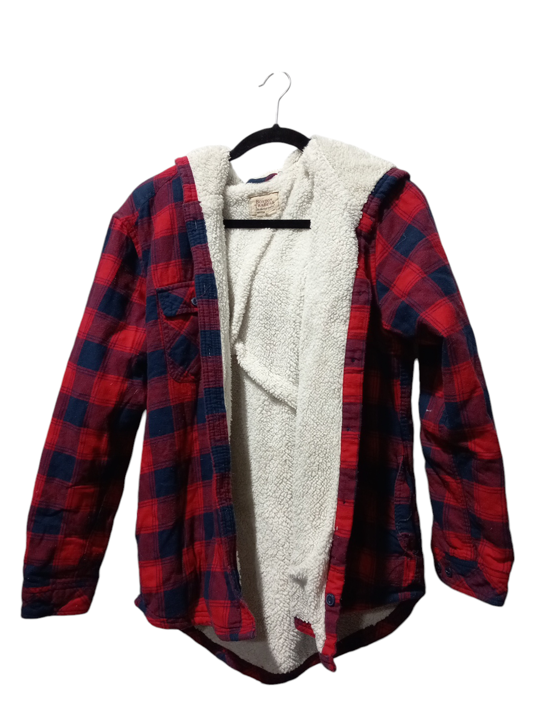 Coat Puffer & Quilted By Clothes Mentor In Plaid Pattern, Size: L