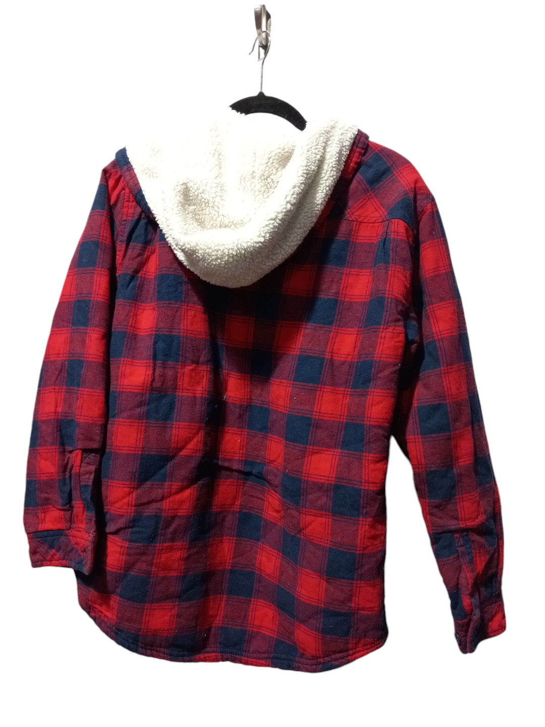 Coat Puffer & Quilted By Clothes Mentor In Plaid Pattern, Size: L