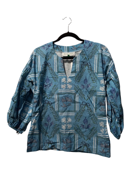 Blouse Long Sleeve By Clothes Mentor In Multi-colored, Size: S