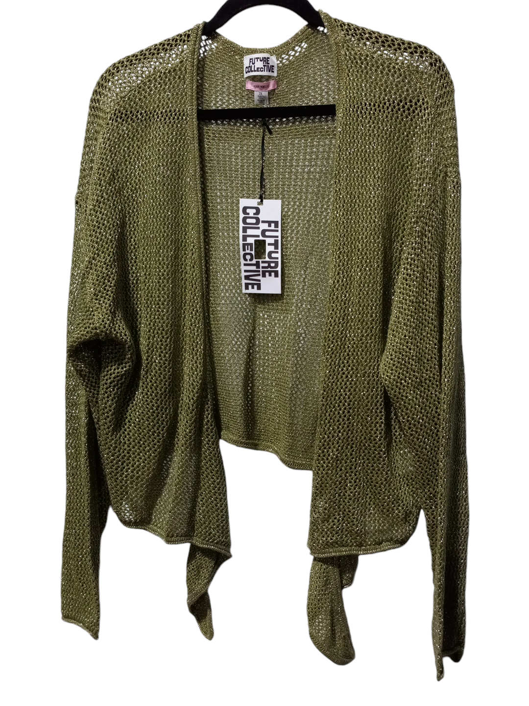 Cardigan By Noelle In Green, Size: 2x