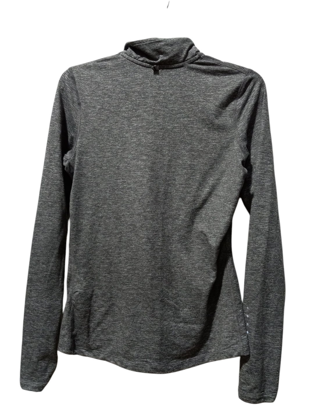 Athletic Top Long Sleeve Collar By Nike Apparel In Grey, Size: Xs