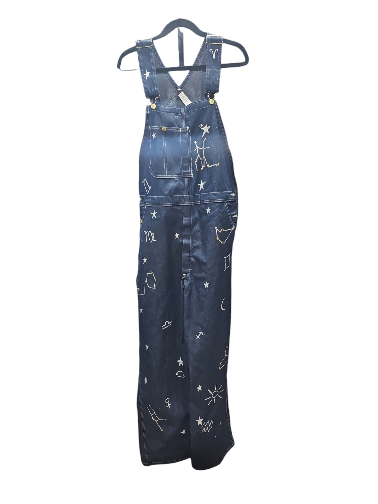 Overalls By Clothes Mentor In Blue Denim, Size: M