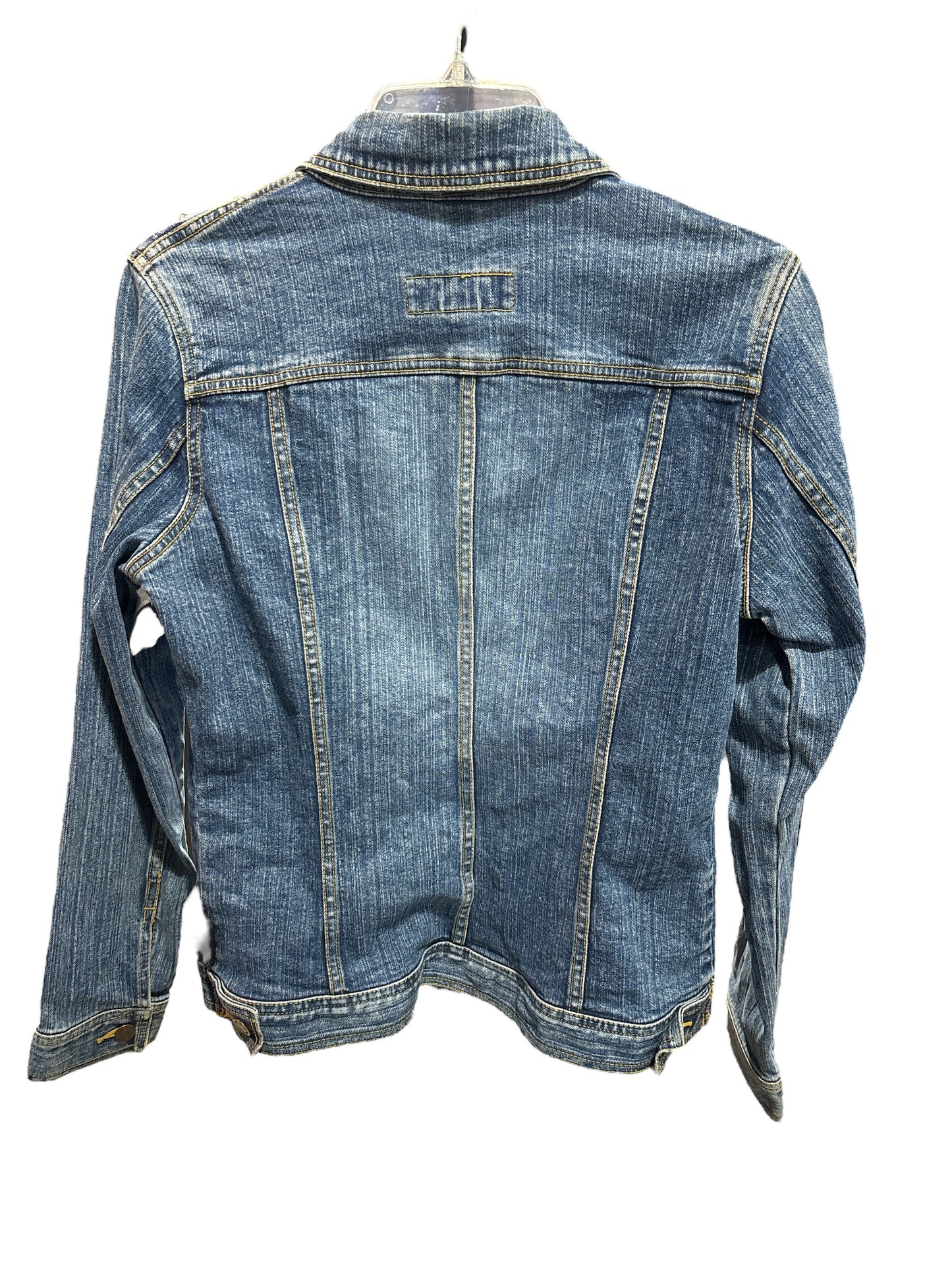 Jacket Denim By Eddie Bauer In Blue Denim, Size: S