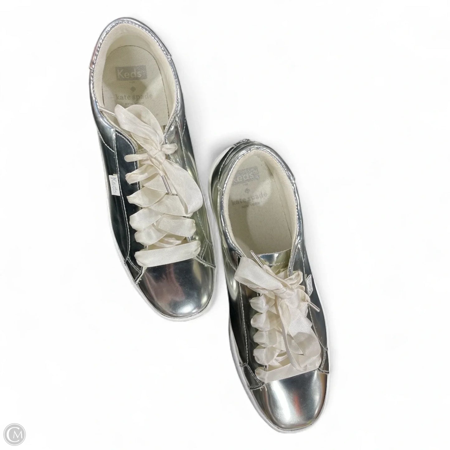 Shoes Designer By Kate Spade In Gold, Size: 8