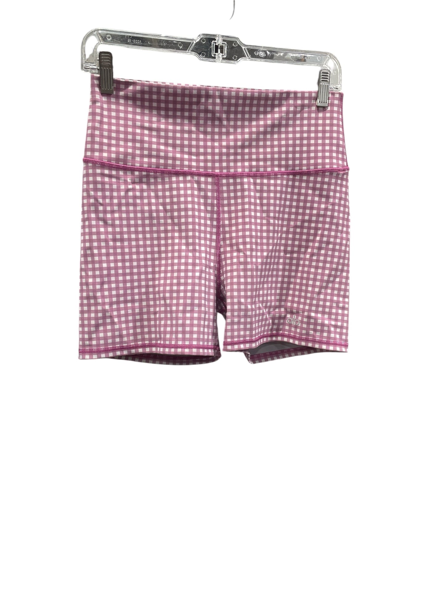 Athletic Shorts By Alo In Purple & White, Size: L