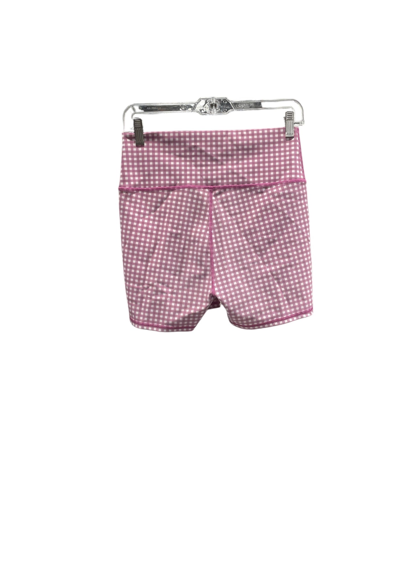 Athletic Shorts By Alo In Purple & White, Size: L