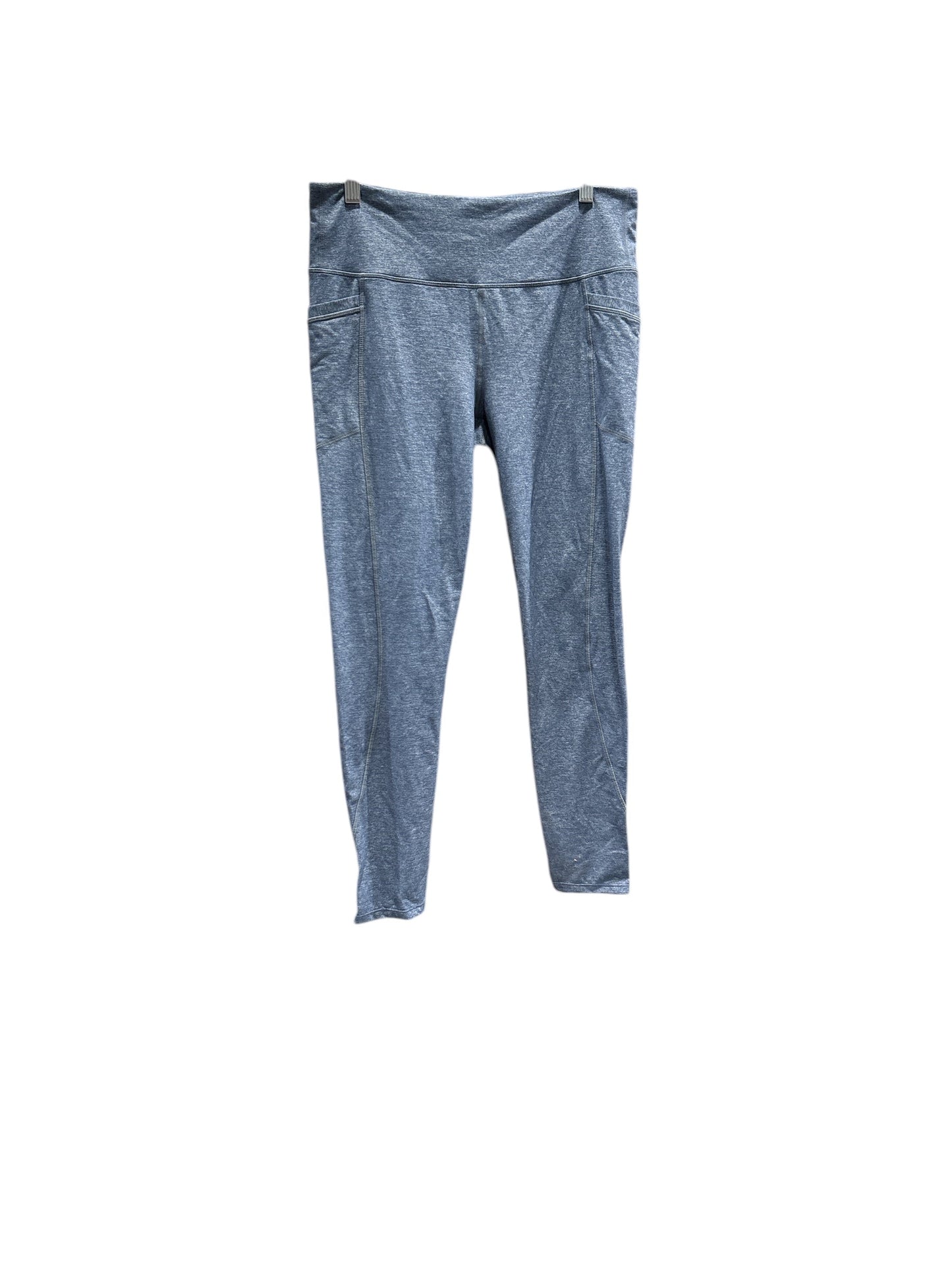 Athletic Leggings By Athleta In Blue, Size: L