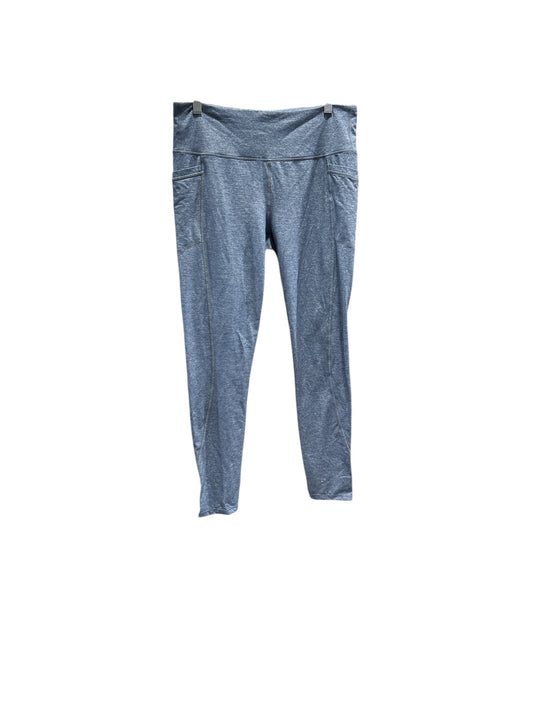 Athletic Leggings By Athleta In Blue, Size: L