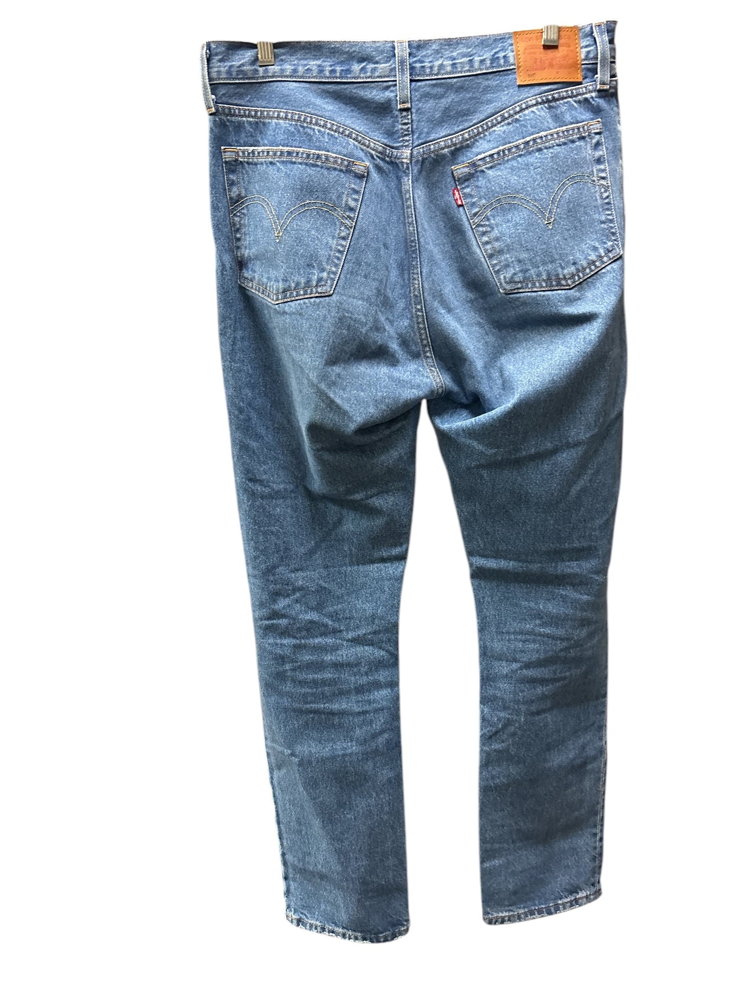 Jeans Straight By Wrangler In Blue Denim, Size: 30