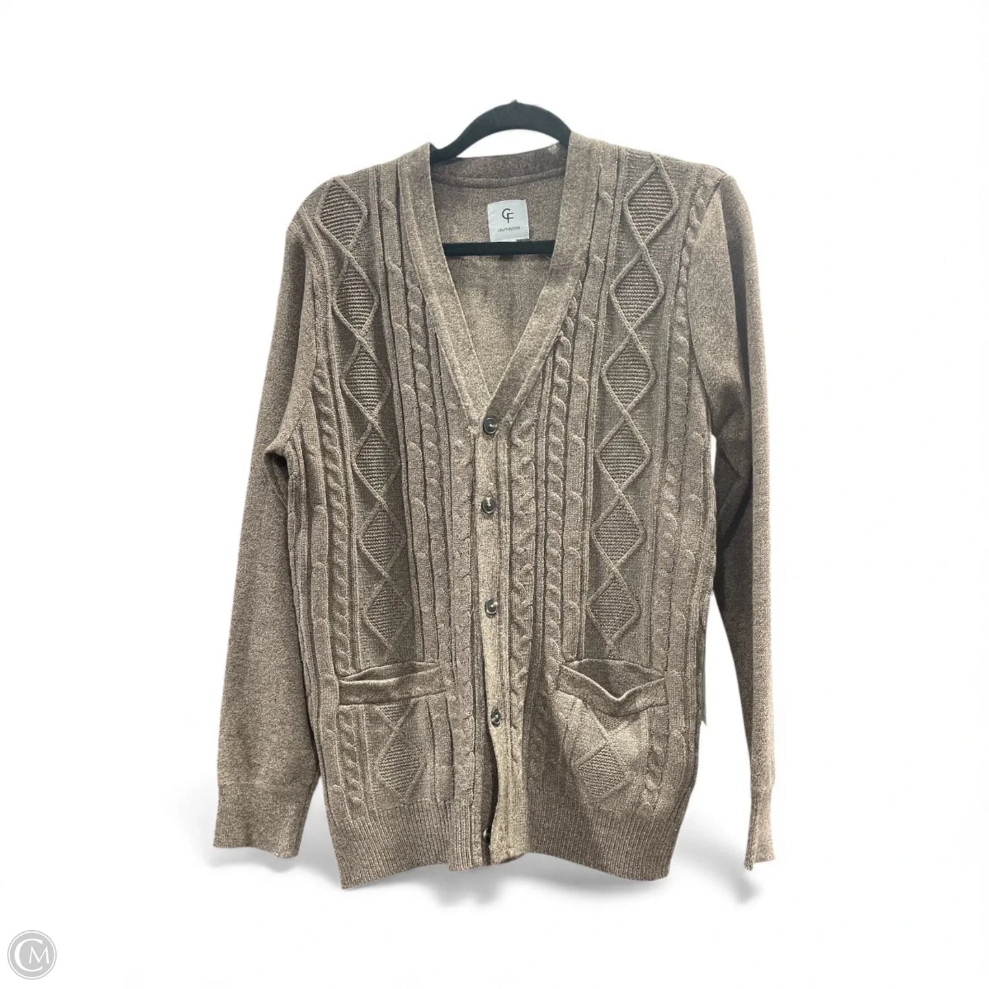 Cardigan By Clothes Mentor In Brown, Size: S