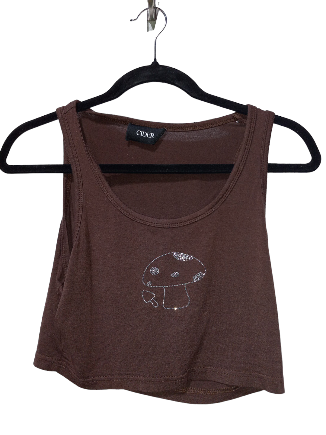 Brown Top Sleeveless Clothes Mentor, Size S