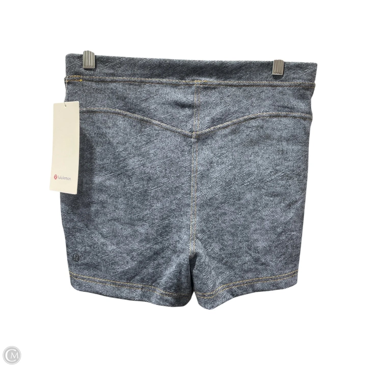 Athletic Shorts By Lululemon In Blue & White, Size: 12