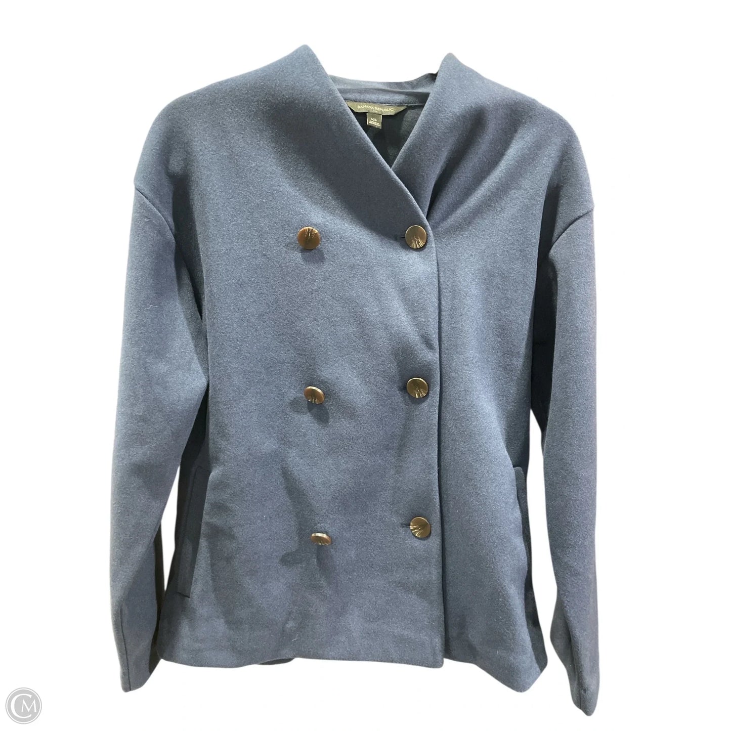 Coat Other By Banana Republic In Blue, Size: Xs