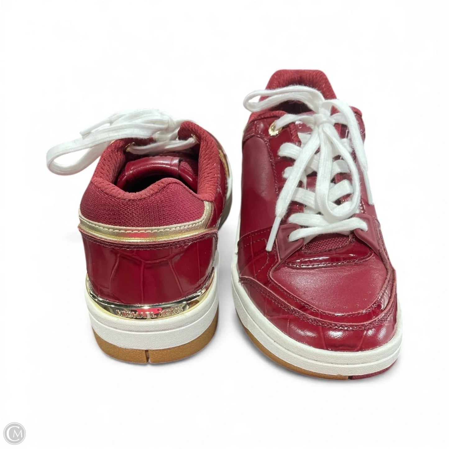 Shoes Sneakers By Michael By Michael Kors In Gold & Red, Size: 7