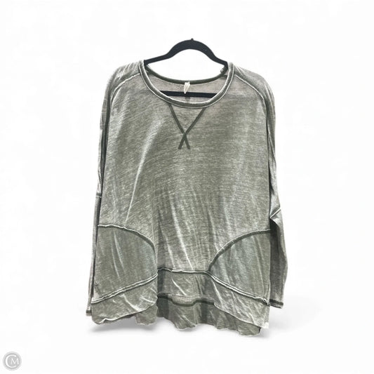 Top Long Sleeve By Free People In Green, Size: Xs