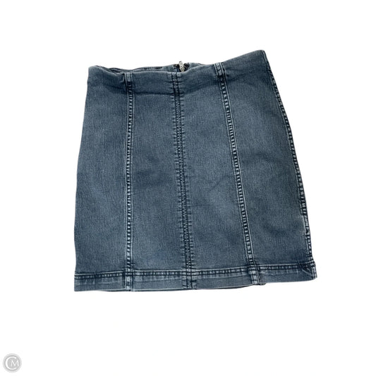 Skirt Mini & Short By Free People In Blue Denim, Size: 6