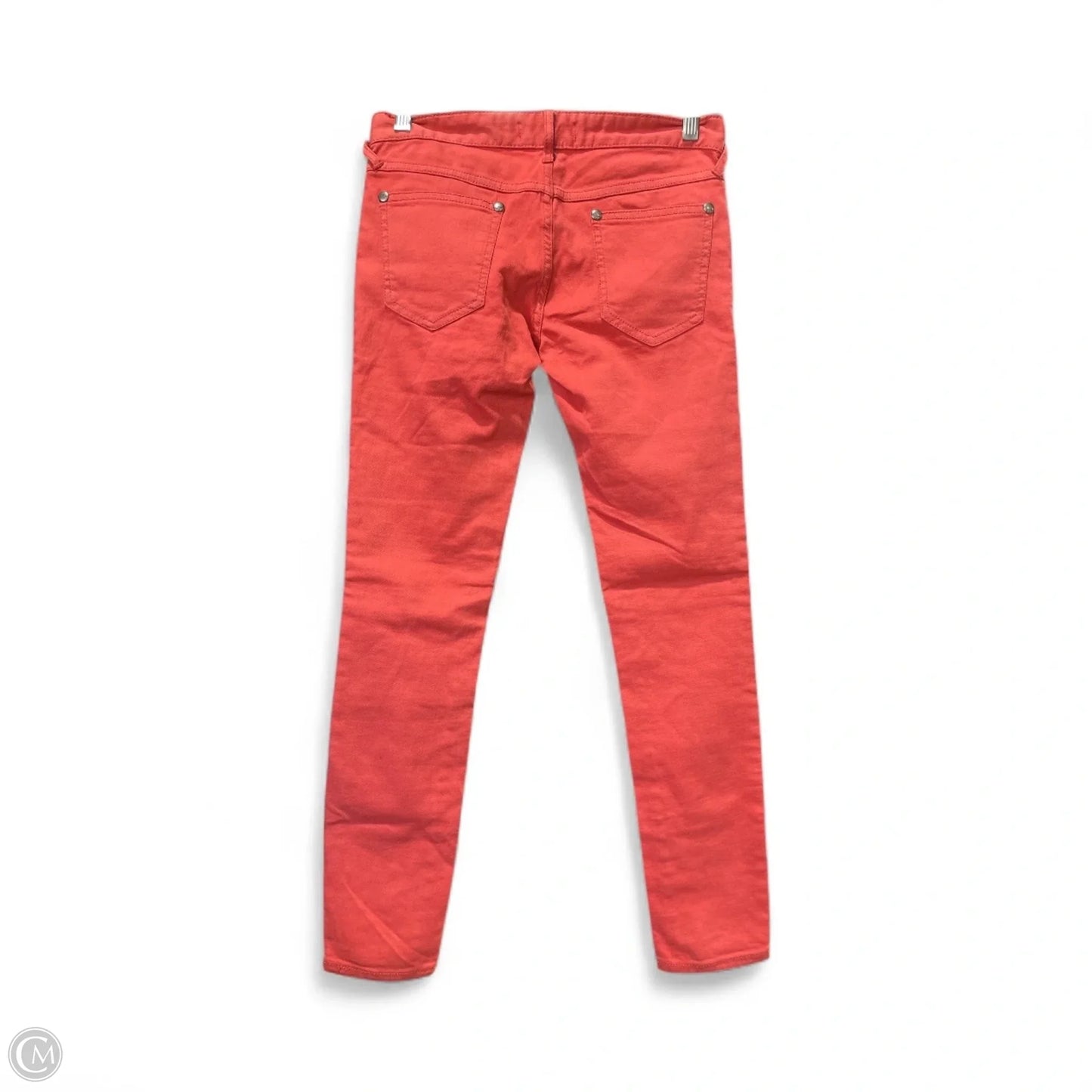 Jeans Skinny By Free People In Orange Denim, Size: 0