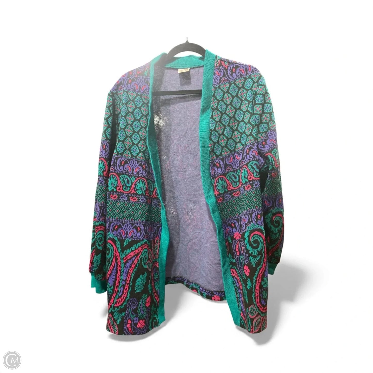 Cardigan By Clothes Mentor In Multi-colored, Size: L