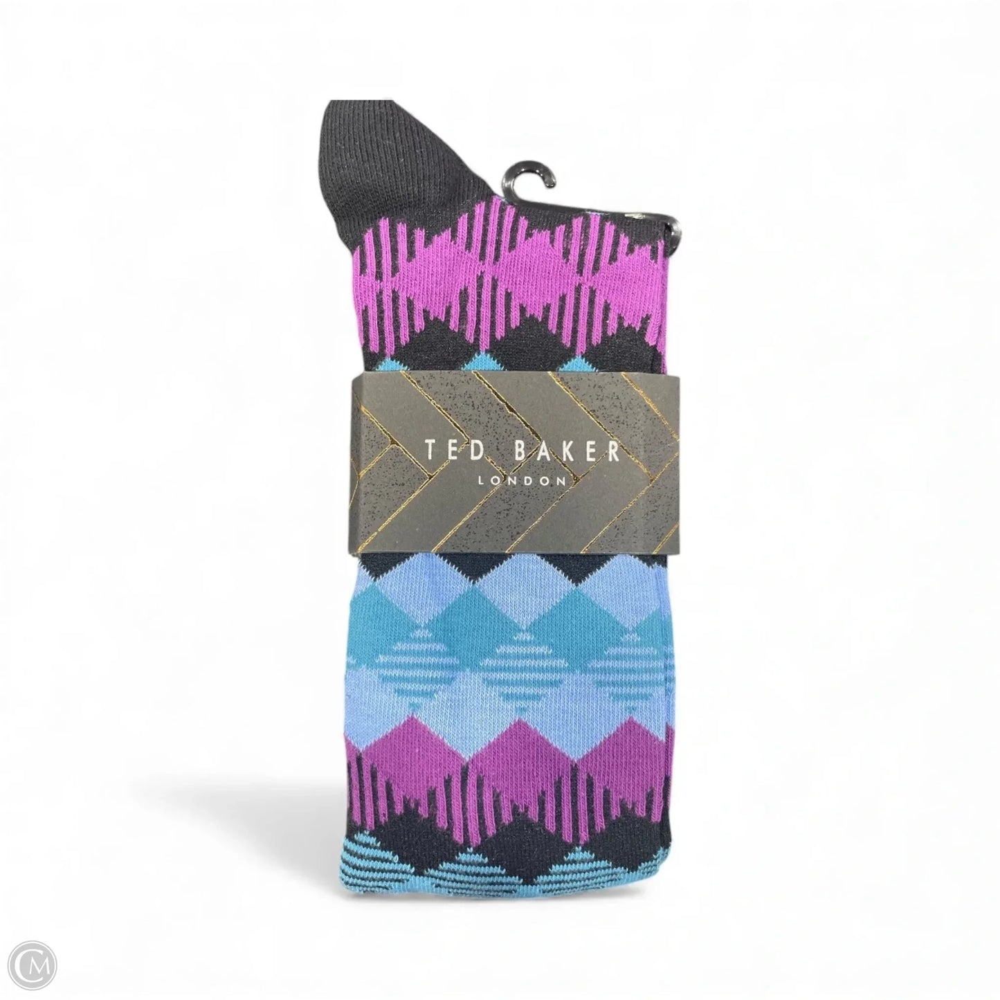 Socks By Ted Baker In Geometric Pattern, Size: Osfm