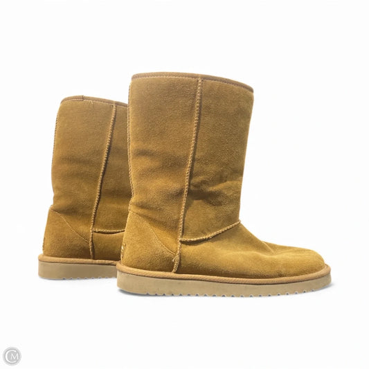 Boots Ankle Flats By Koolaburra By Ugg In Tan, Size: 9