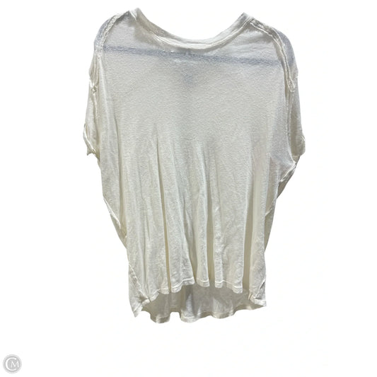 Top Short Sleeve By We The Free In Cream, Size: S