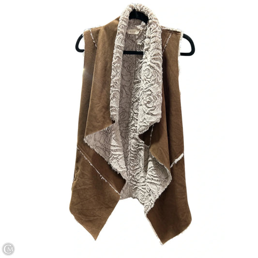 Vest Faux Fur & Sherpa By Altard State In Brown, Size: M