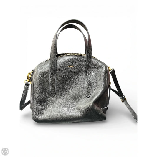 Crossbody Leather By Fossil, Size: Medium